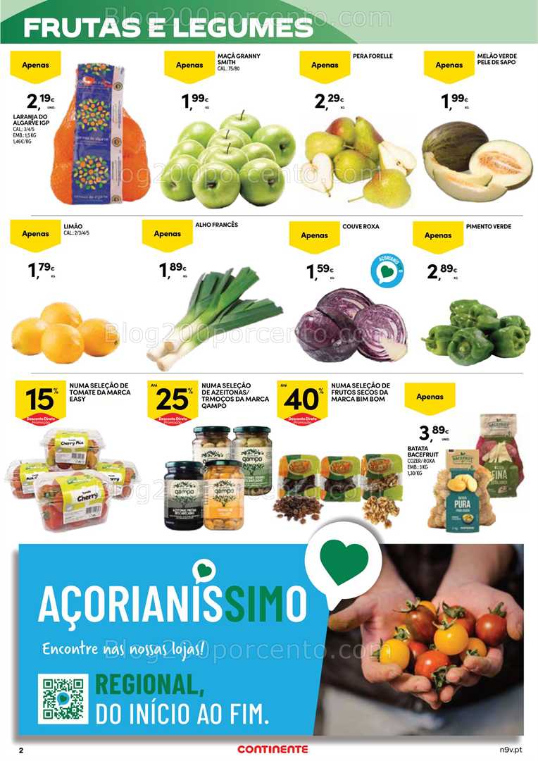 Antevisão Folheto CONTINENTE Açores Promoções de 10 a 23 julho