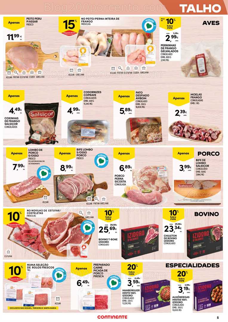 Antevisão Folheto CONTINENTE Açores Promoções de 10 a 23 julho