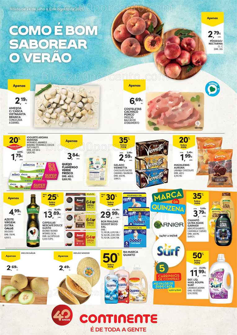 Antevisão Folheto CONTINENTE Açores Promoções de 24 julho a 6 agosto all