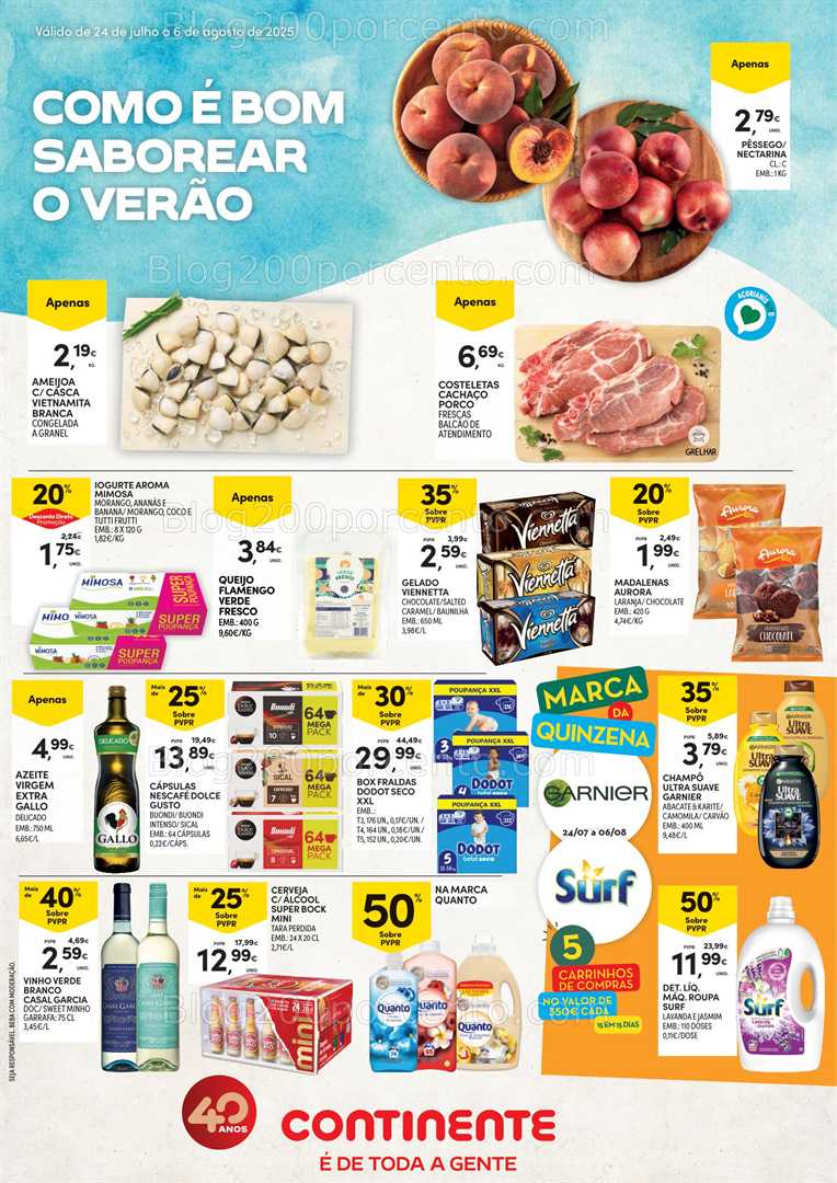Antevisão Folheto CONTINENTE Açores Promoções de 24 julho a 6 agosto all