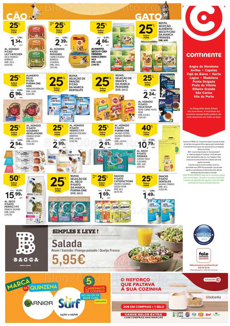 Antevisão Folheto CONTINENTE Açores Promoções de 24 julho a 6 agosto all