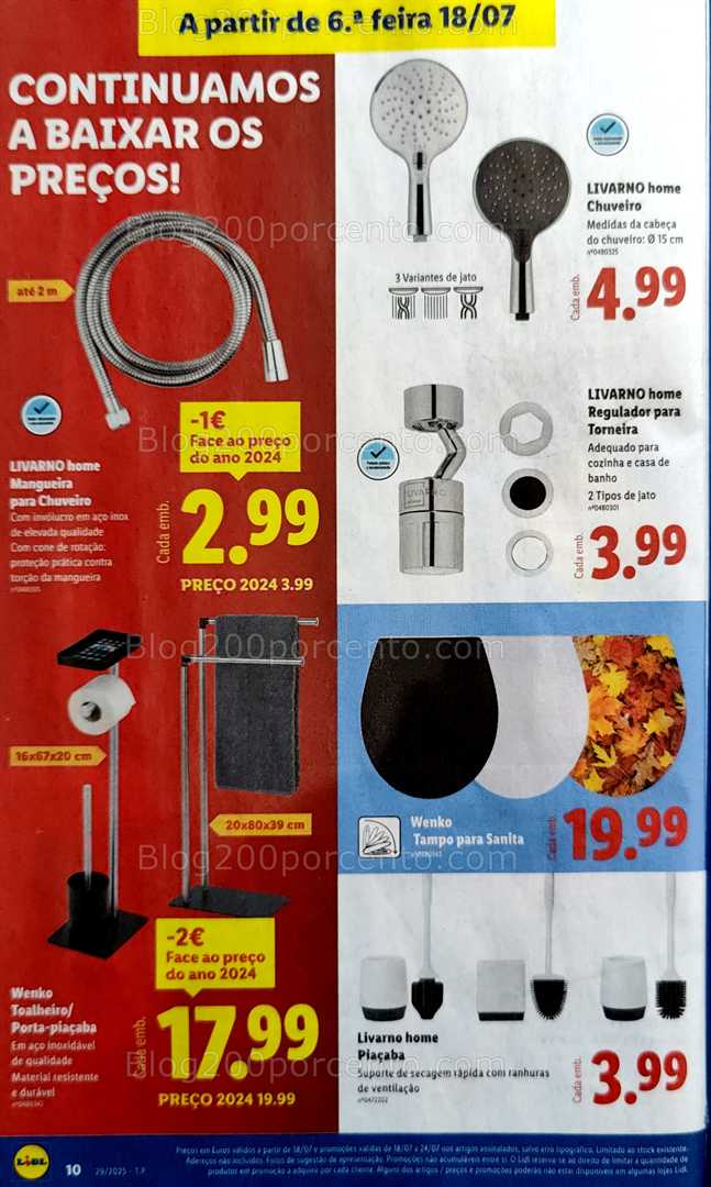 Antevisão Folheto LIDL Bazar Promoções a partir de 14 julho bazar 18