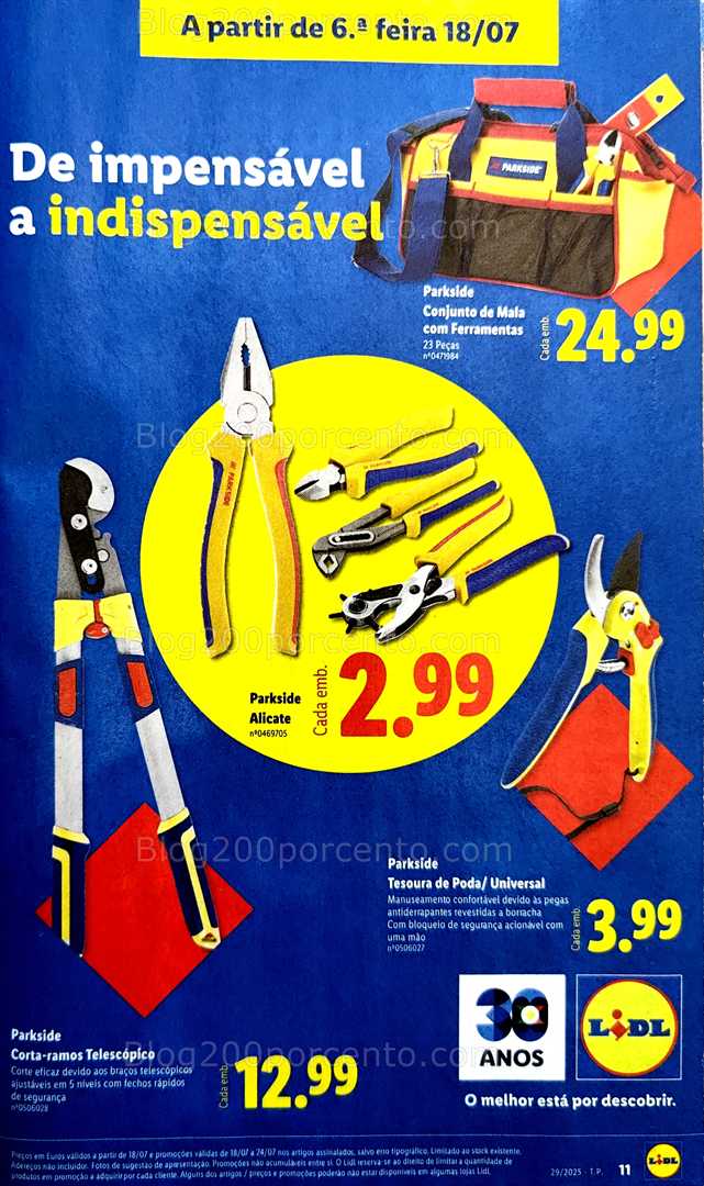 Antevisão Folheto LIDL Bazar Promoções a partir de 14 julho bazar 18
