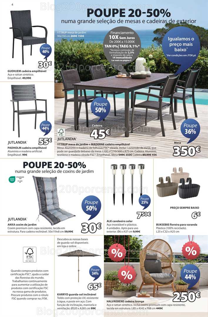 Antevisão Folheto JYSK Promoções de 17 julho a 27 agsoto all