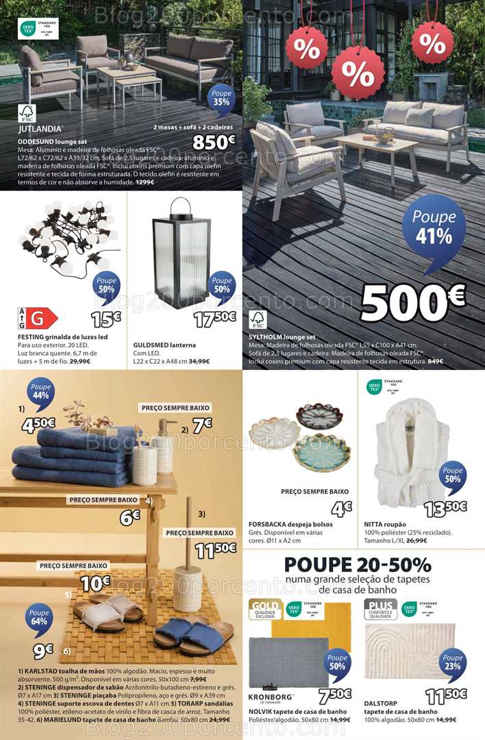 Antevisão Folheto JYSK Promoções de 17 julho a 27 agsoto all