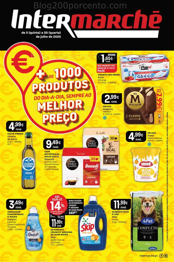Antevisão Folheto INTERMARCHÉ Extra Promoções de 3 a 30 julho all