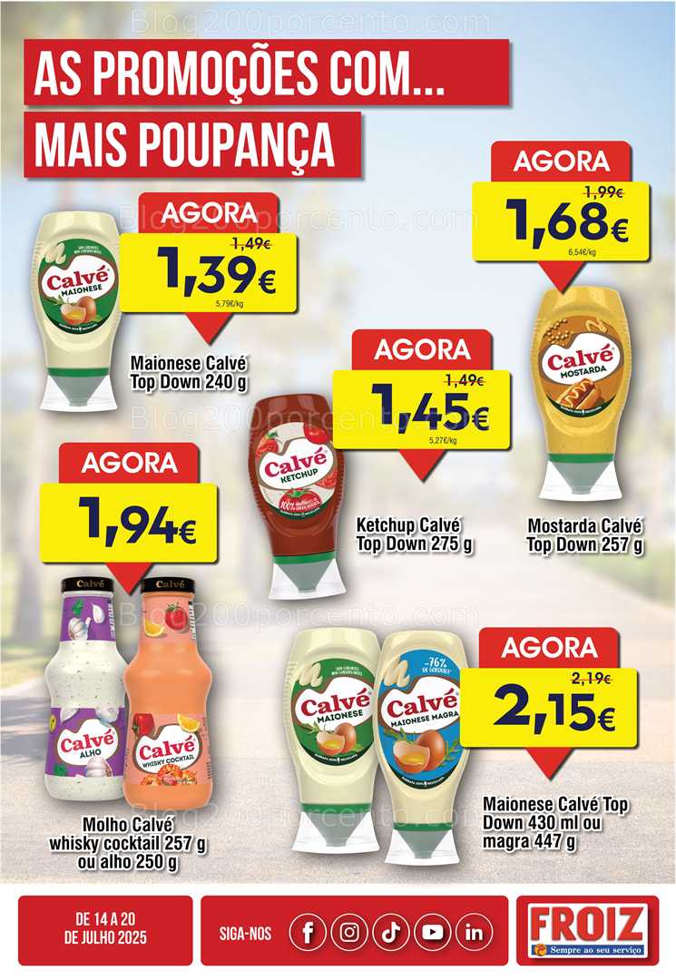 Antevisão Folheto FROIZ Promoções de 14 a 20 julho all