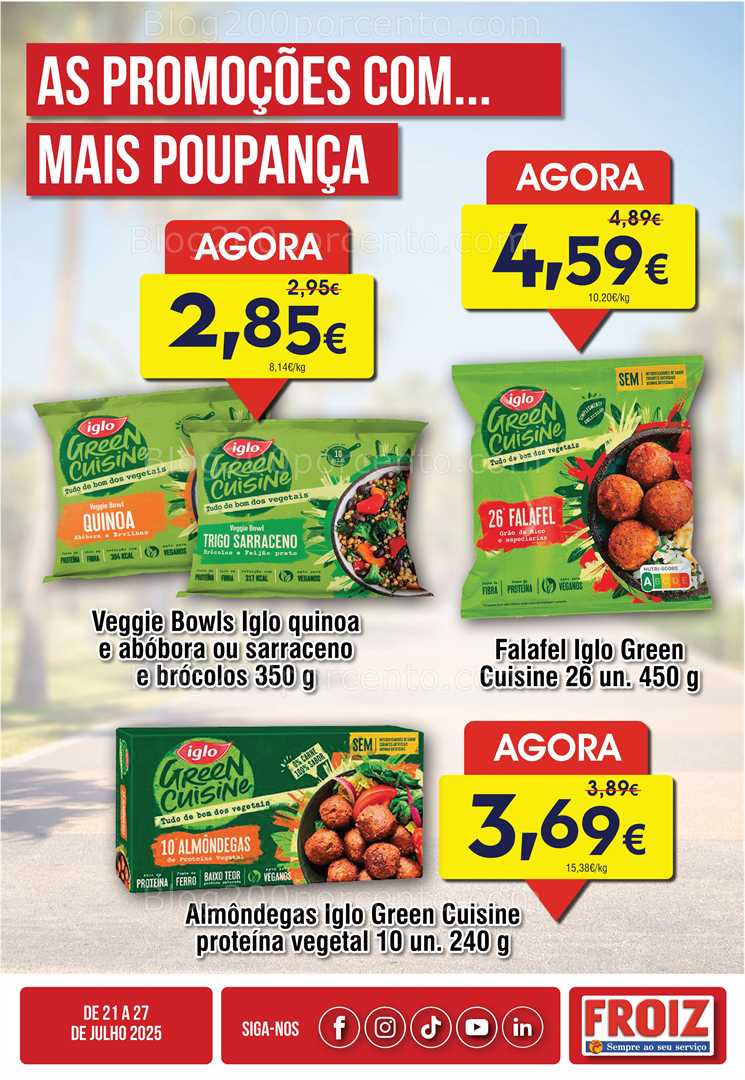 Antevisão Folheto FROIZ Promoções de 21 a 27 julho all