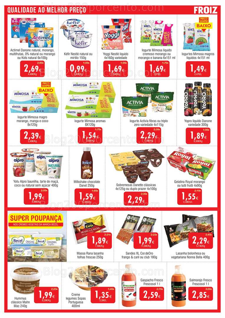 Antevisão Folheto FROIZ Promoções 23 julho a 12 agosto all