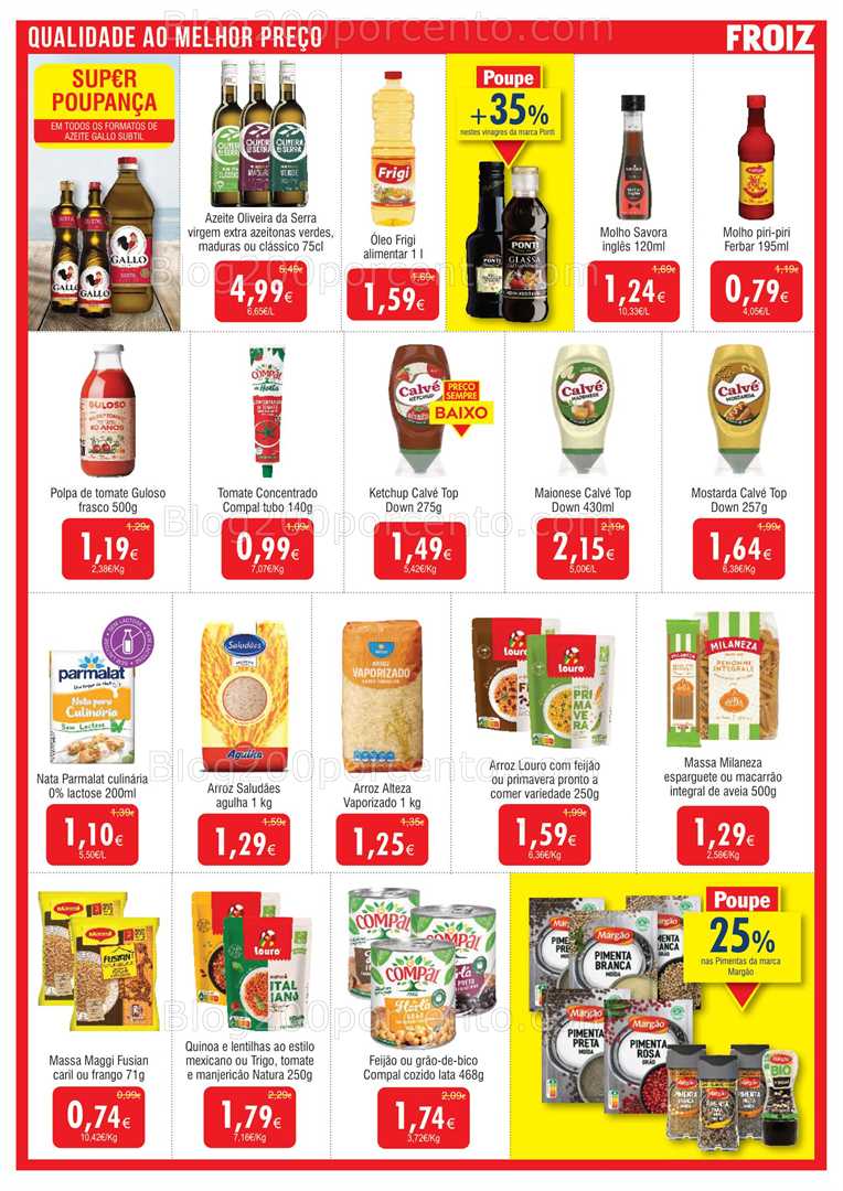 Antevisão Folheto FROIZ Promoções 23 julho a 12 agosto all