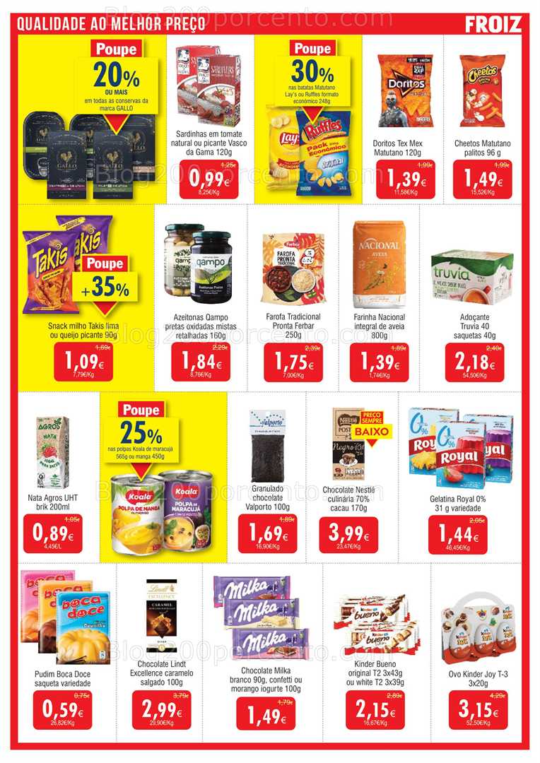 Antevisão Folheto FROIZ Promoções 23 julho a 12 agosto all