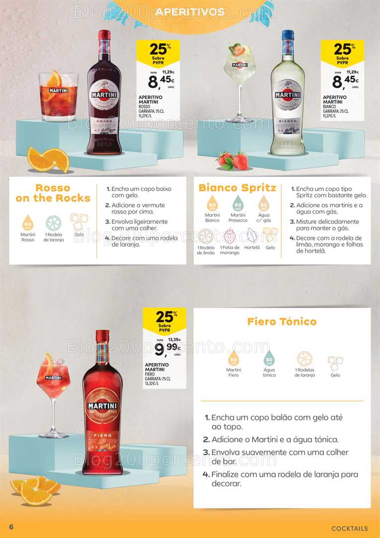 Antevisão Folheto CONTINENTE Cocktails - 15 julho a 10 agosto