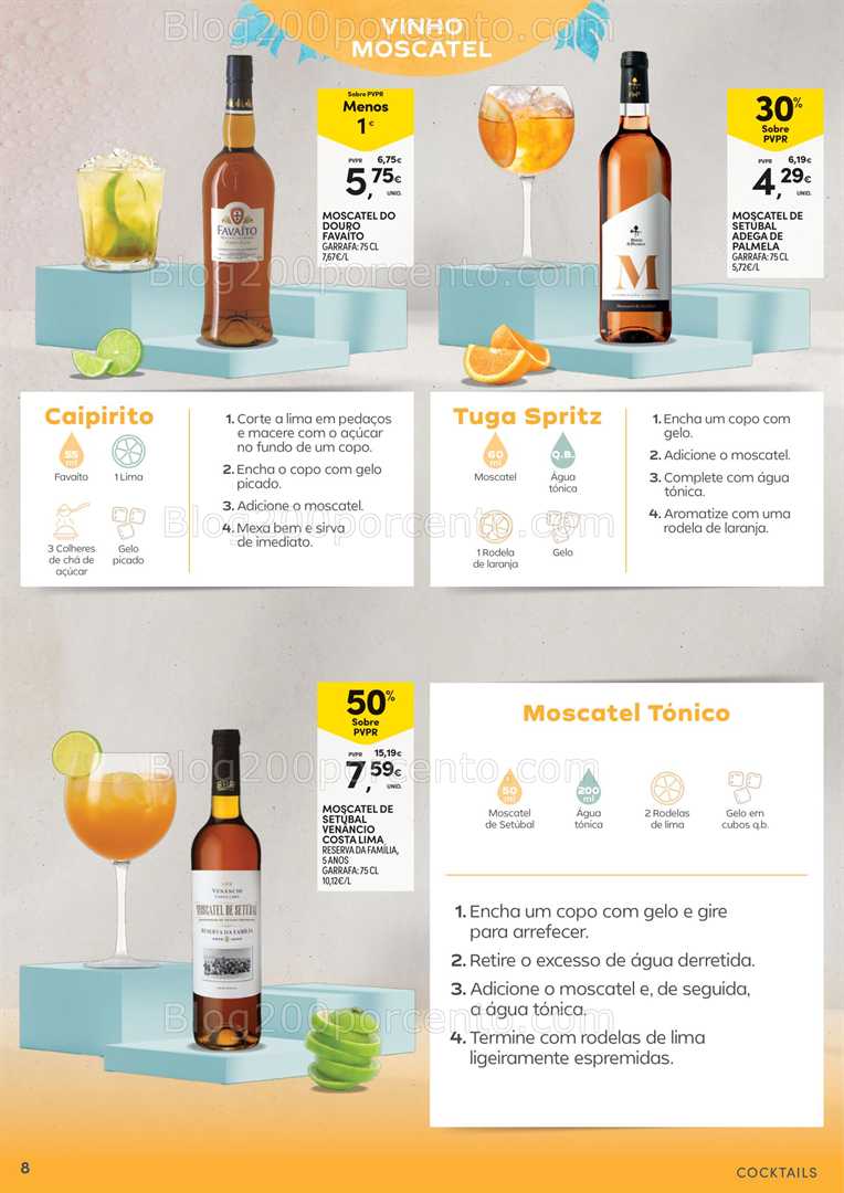 Antevisão Folheto CONTINENTE Cocktails - 15 julho a 10 agosto