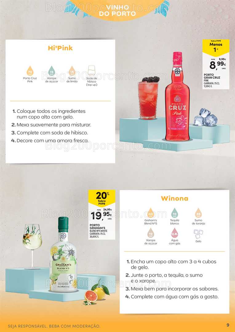 Antevisão Folheto CONTINENTE Cocktails - 15 julho a 10 agosto