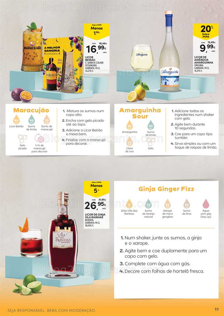 Antevisão Folheto CONTINENTE Cocktails - 15 julho a 10 agosto
