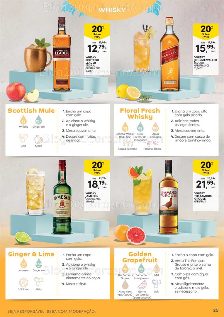 Antevisão Folheto CONTINENTE Cocktails - 15 julho a 10 agosto