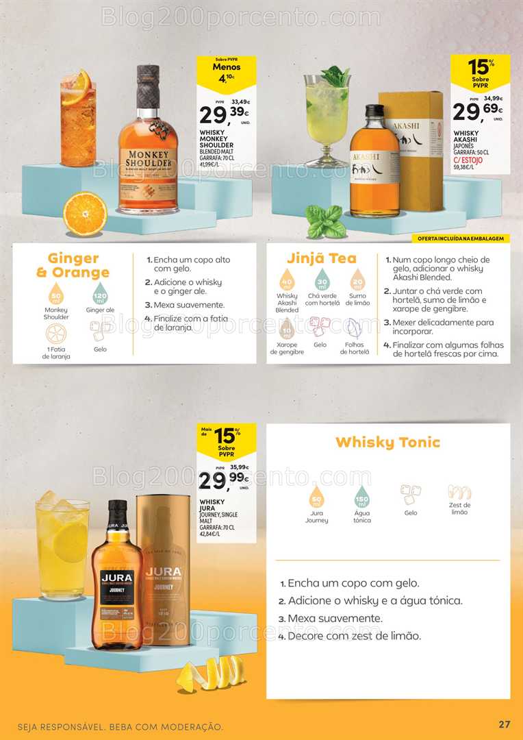 Antevisão Folheto CONTINENTE Cocktails - 15 julho a 10 agosto