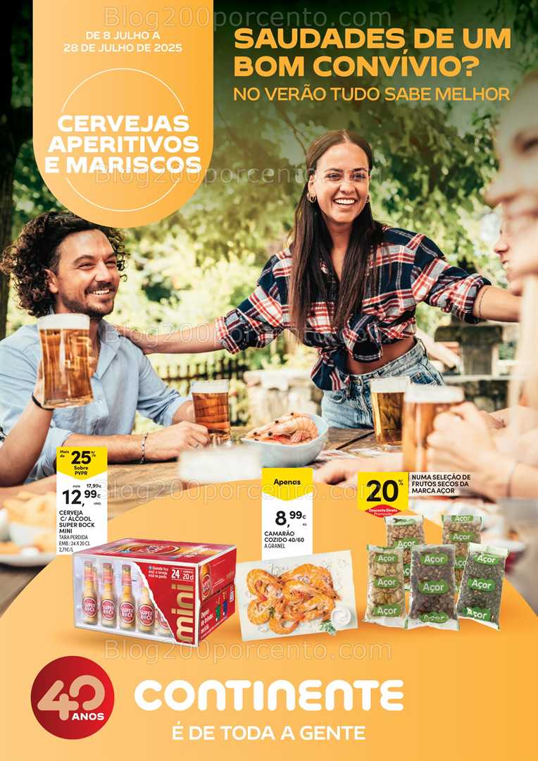 Antevisão Folheto CONTINENTE Açores Verão Extra Promoções - 8 a 28 julho