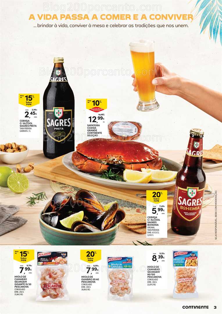Antevisão Folheto CONTINENTE Açores Verão Extra Promoções - 8 a 28 julho