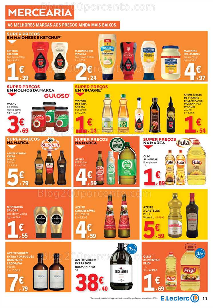 Antevisão Folheto E-LECLERC Promoções de 10 a 16 julho all