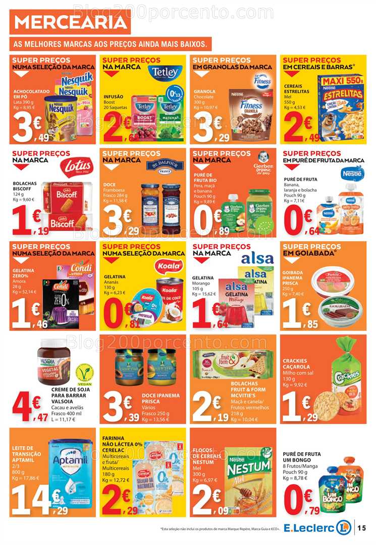 Antevisão Folheto E-LECLERC Promoções de 10 a 16 julho all