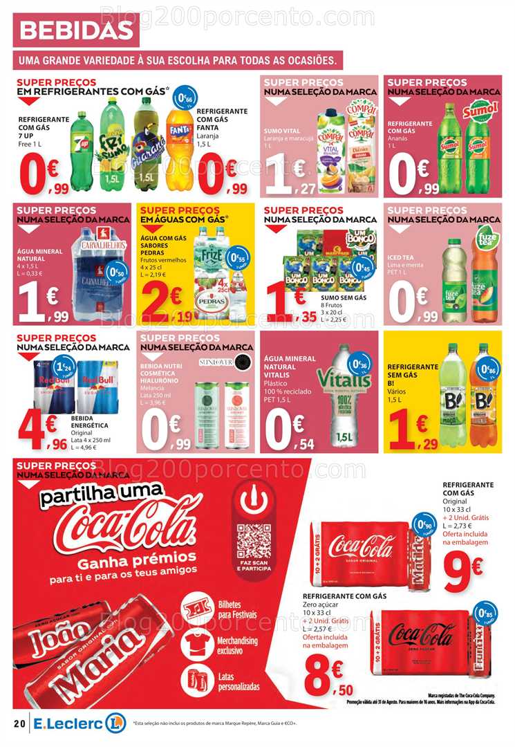 Antevisão Folheto E-LECLERC Promoções de 10 a 16 julho all
