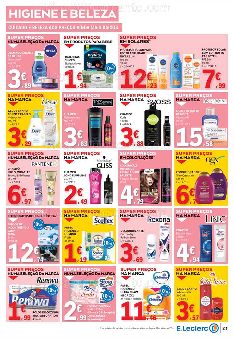 Antevisão Folheto E-LECLERC Promoções de 10 a 16 julho all