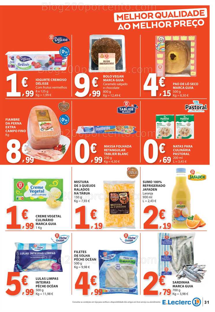 Antevisão Folheto E-LECLERC Promoções de 10 a 16 julho all