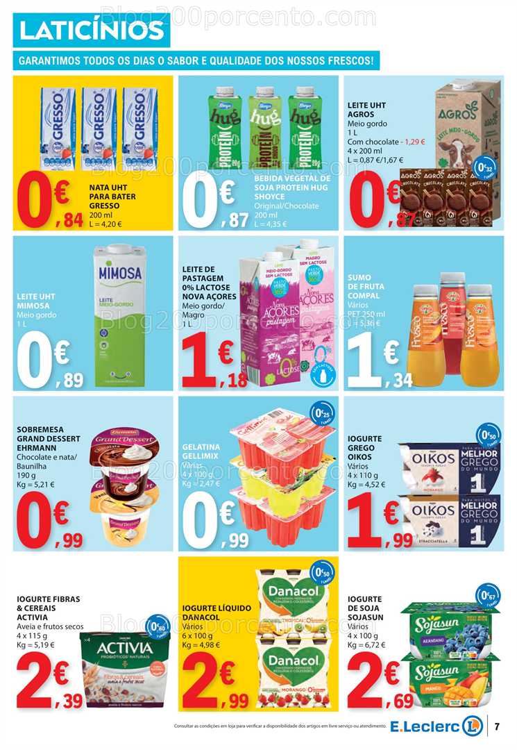 Antevisão Folheto E-LECLERC Promoções de 10 a 16 julho all