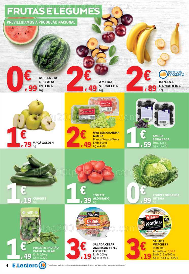 Antevisão Folheto E-LECLERC Promoções 24 a 30 julho all