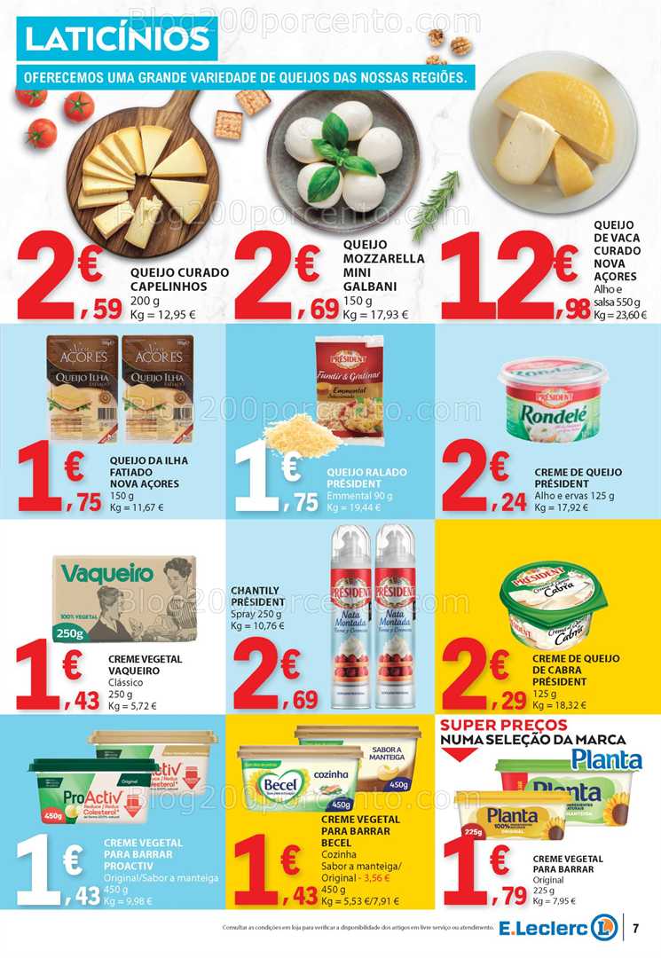 Antevisão Folheto E-LECLERC Promoções 24 a 30 julho all