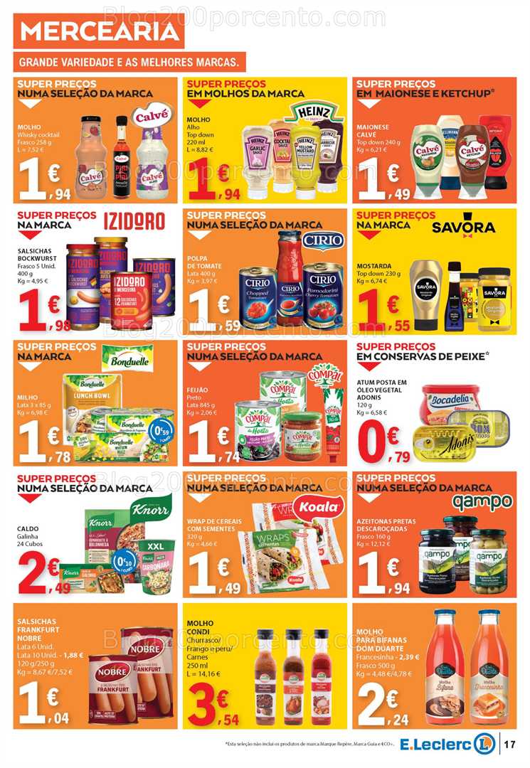 Antevisão Folheto E-LECLERC Promoções 24 a 30 julho all