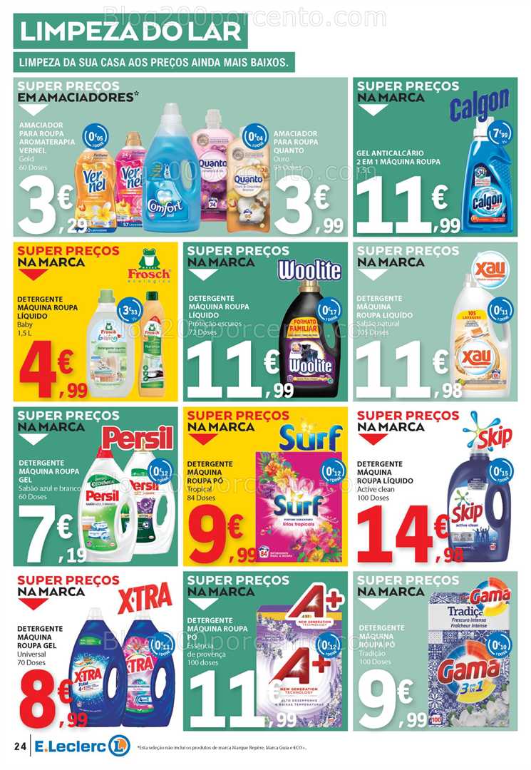Antevisão Folheto E-LECLERC Promoções 24 a 30 julho all