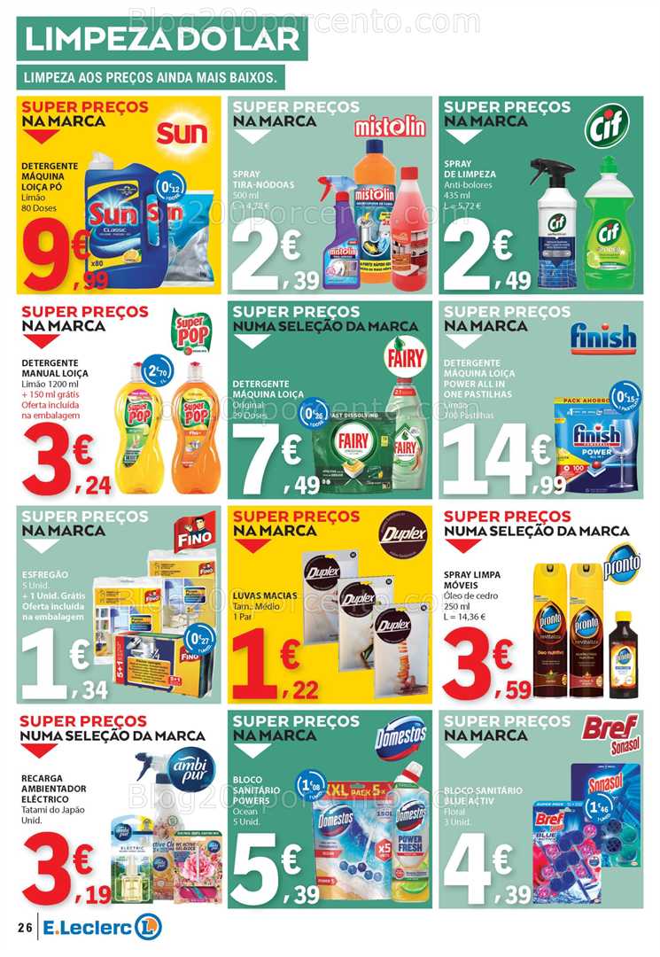 Antevisão Folheto E-LECLERC Promoções 24 a 30 julho all