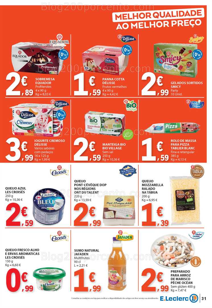 Antevisão Folheto E-LECLERC Promoções 24 a 30 julho all