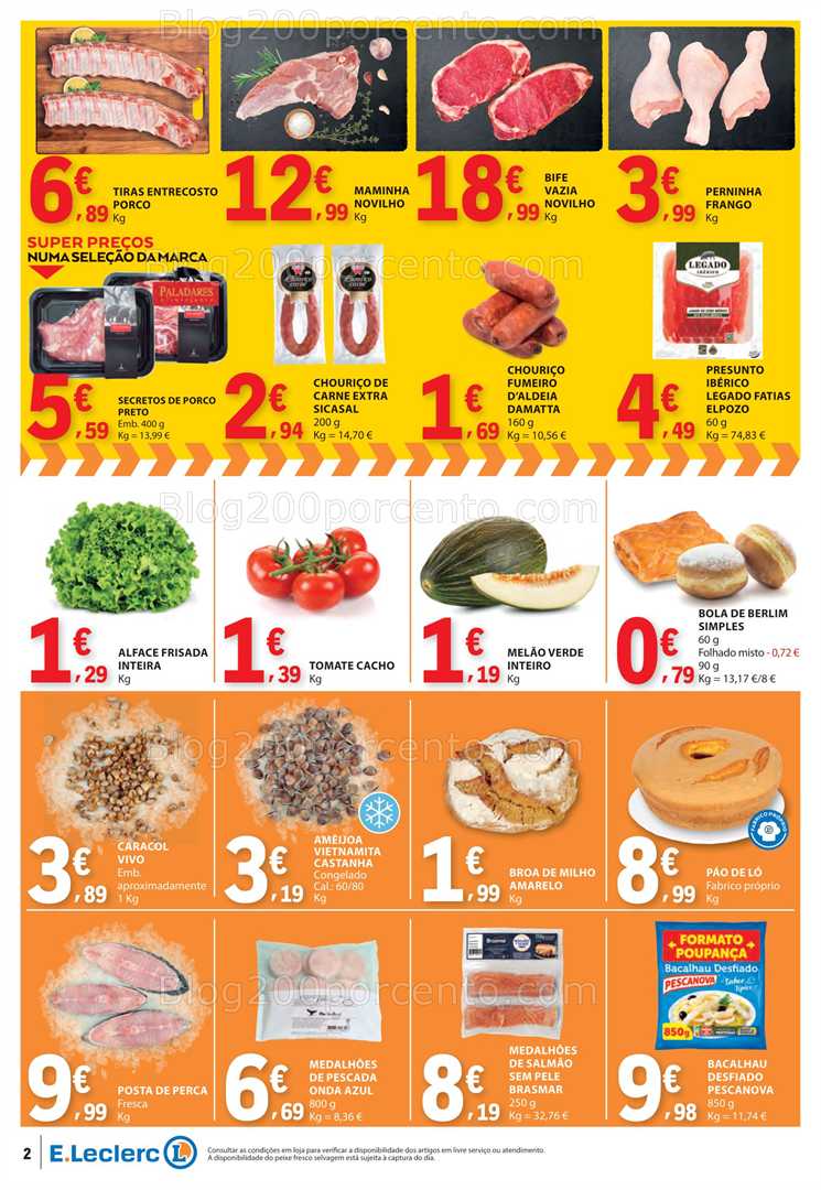 Antevisão Folheto E-LECLERC Promoções Fim de Semana - 11 a 13 julho all