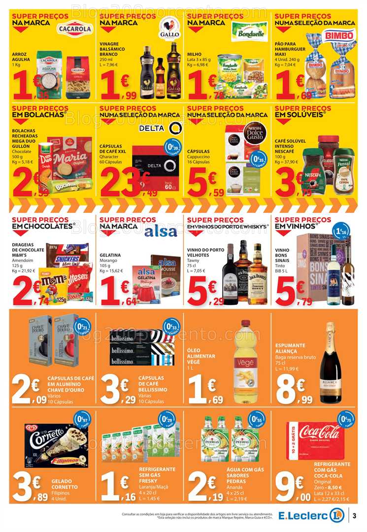 Antevisão Folheto E-LECLERC Promoções Fim de Semana - 11 a 13 julho all