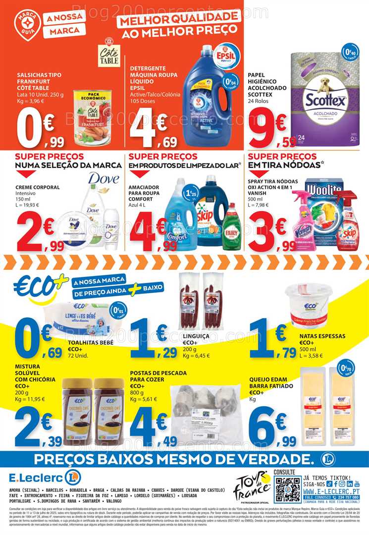 Antevisão Folheto E-LECLERC Promoções Fim de Semana - 11 a 13 julho all