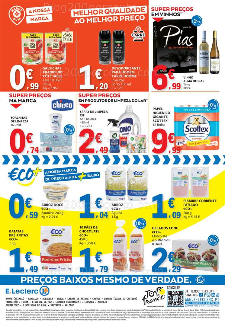 Antevisão Folheto E-LECLERC Promoções Fim de Semana - 18 a 20 julho all