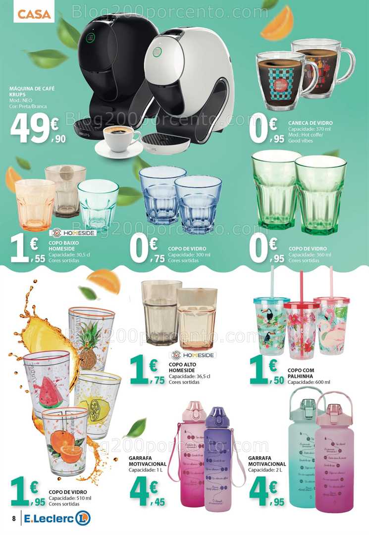 Antevisão Folheto E-LECLERC Bebidas de Verão Promoções de 15 a 27 julho all