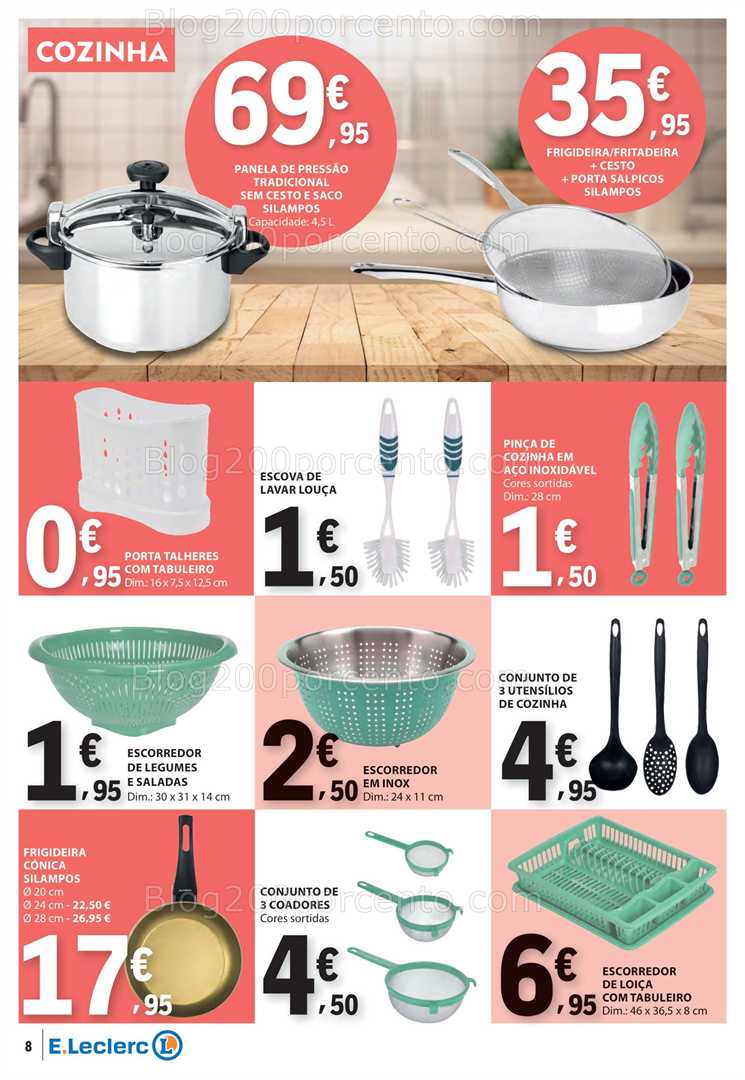 Antevisão Folheto E-LECLERC Bazar Promoções de 17 a 30 julho all