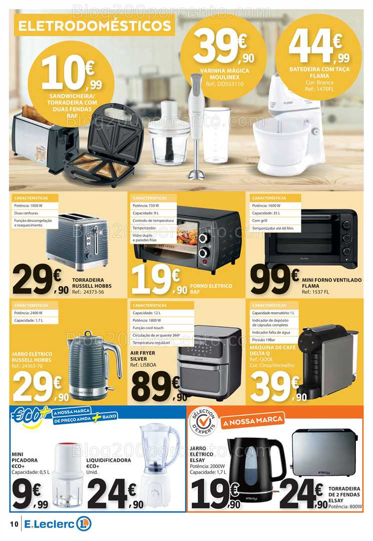 Antevisão Folheto E-LECLERC Bazar Promoções de 17 a 30 julho all