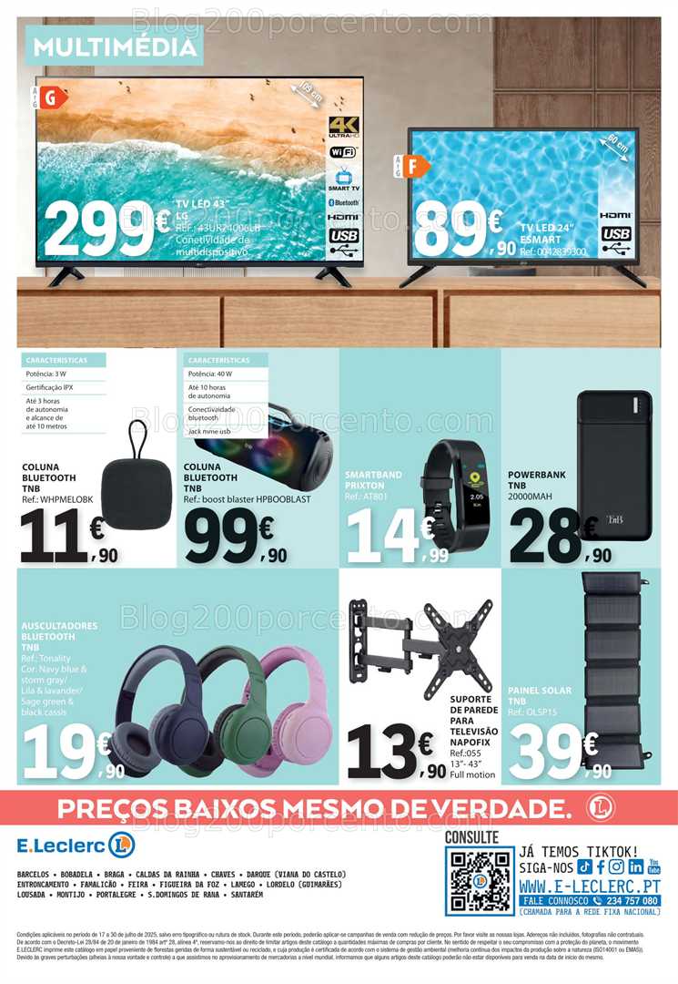 Antevisão Folheto E-LECLERC Bazar Promoções de 17 a 30 julho all
