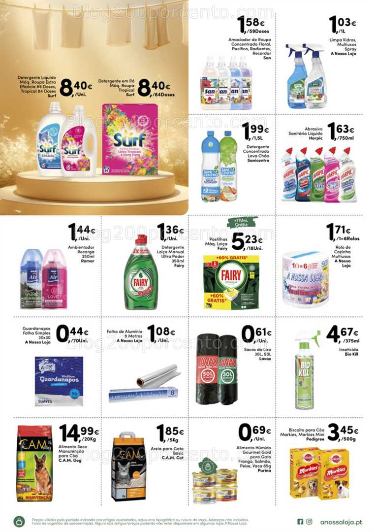 Antevisão Folheto A NOSSA LOJA Promoções de 26 julho a 10 agosto all