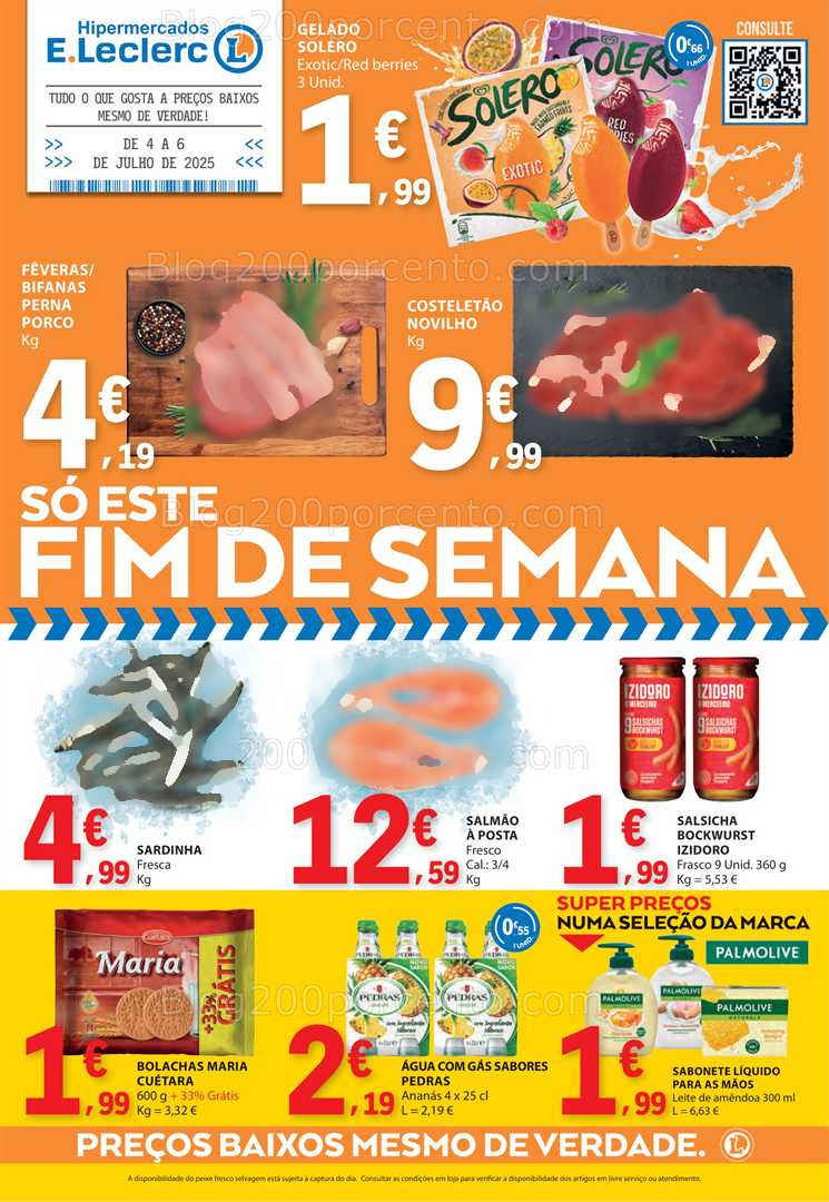 Antevisão Folheto E-LECLERC Promoções Fim de semana - 4 a 6 julho all