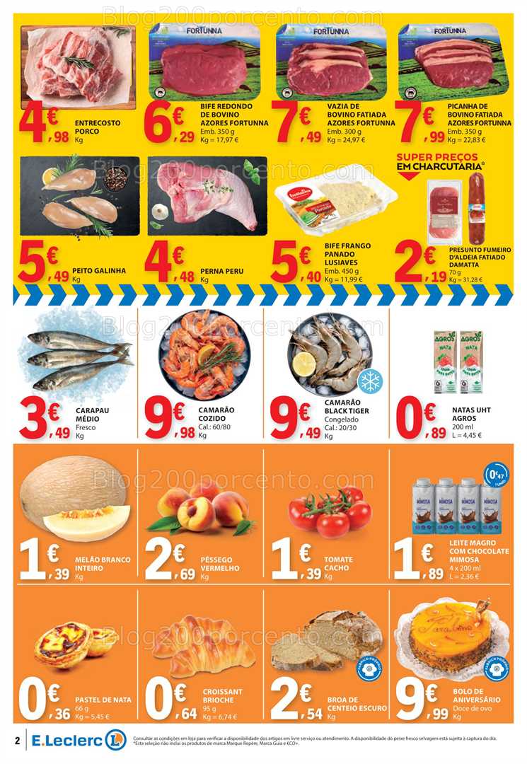 Antevisão Folheto E-LECLERC Promoções Fim de semana - 4 a 6 julho all