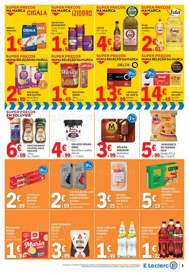 Antevisão Folheto E-LECLERC Promoções Fim de semana - 4 a 6 julho all