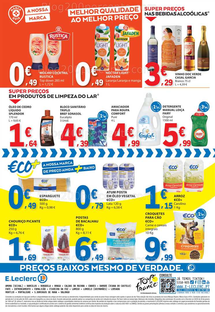 Antevisão Folheto E-LECLERC Promoções Fim de semana - 4 a 6 julho all