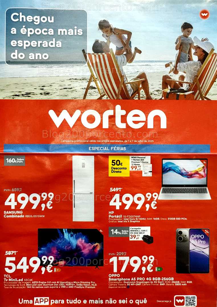 Antevisão Folheto WORTEN Promoções de 1 a 7 julho all