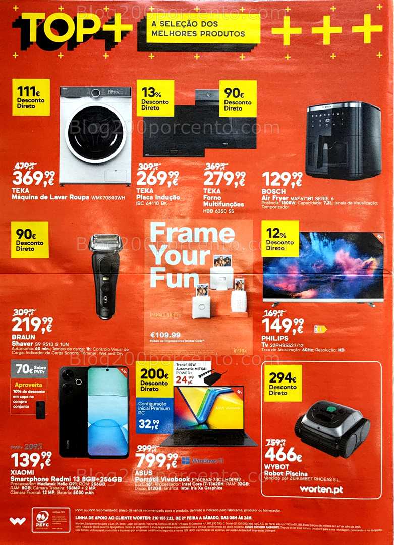 Antevisão Folheto WORTEN Promoções de 1 a 7 julho all